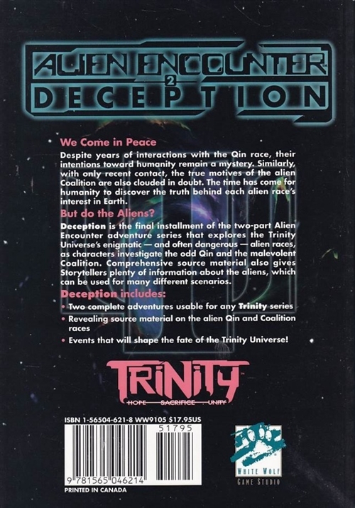Trinity - Alien Encounter 2 Deception (B Grade) (Genbrug)